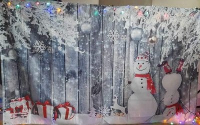 Our christmas backdrop