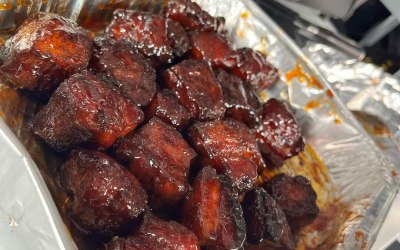 Pork belly burnt ends.