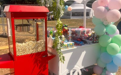 Popcorn machine & Candy cart