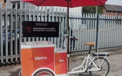 Custom branded ice cream trike