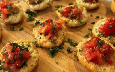 Mini Bruschetta Canapes 