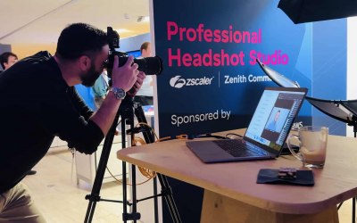 High Volume Professional Headshot Booths For Trade Shows