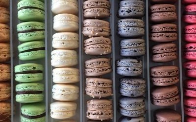 Homemade French macarons 