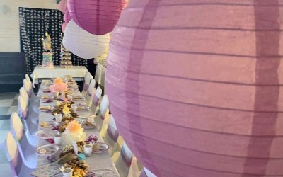 Little girls birthday party, fit for little princesses. We try our best to transform the space we are given into the magical space any young children would love.