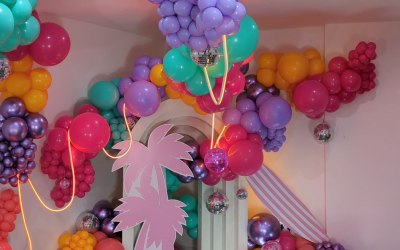 Organic balloon set up 