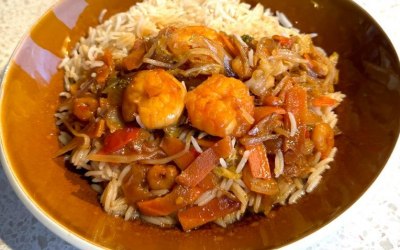 King Prawns & Vegetables With Basmati Ric