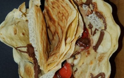 Delicious sweet crepes 