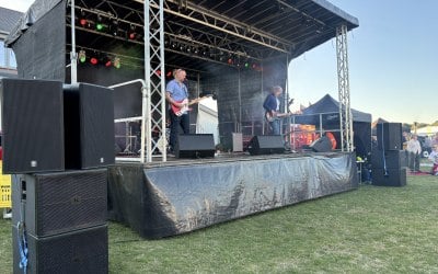 JH Audio MK Provided PA, Sound engineering and Lighting for a food and music festival in Bedfordshire 