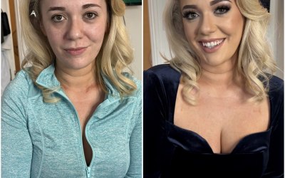 Glam before & after transformation