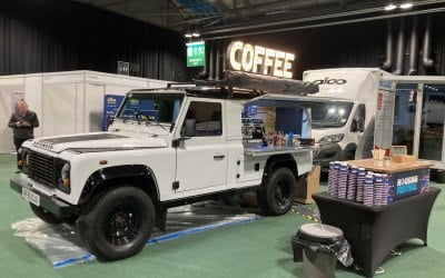 Coffee Truck at Trade Show in SECC 