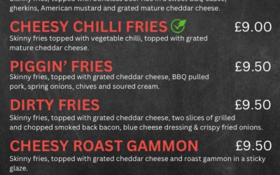 Winning fries menu