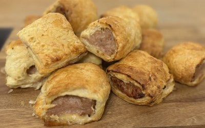 homemade sausage rolls