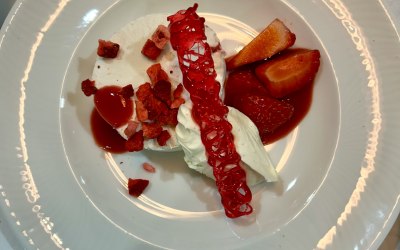 Strawberry and mascarpone parfait