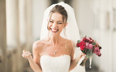 Happy bride