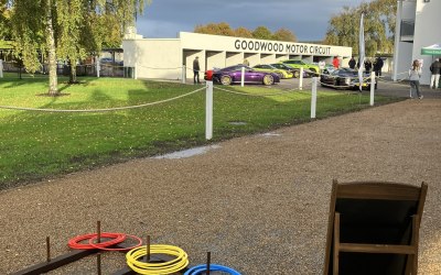 Ring Tac Toe lawn game at the Goodwood Motor Circuit