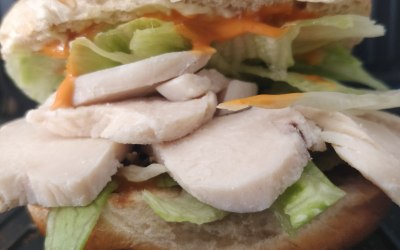 Chicken Breast, lettuce and nandos peri peri