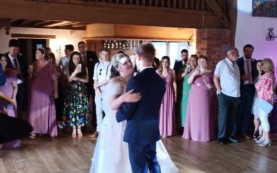 A couples first dance 