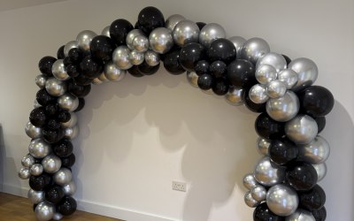 Black and silver stylish arch