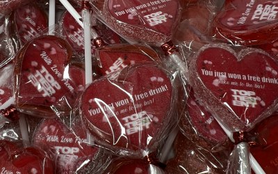 Personalised Valentine Lollipops