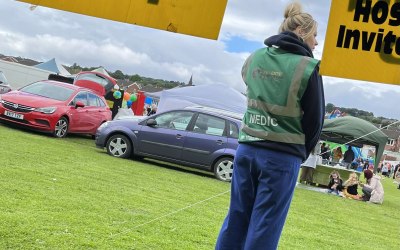 Our resident NHS nurse on shift at a local carnival