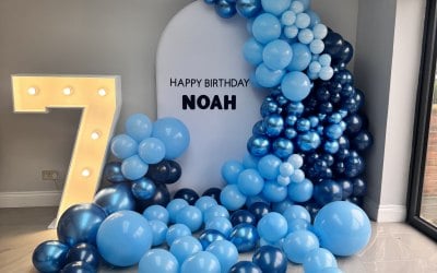 Blue themed HBD