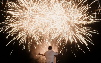 Stunning wedding finale