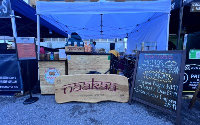 GAzebo set up for market trading