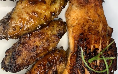 Jerk sweet chilli wings 