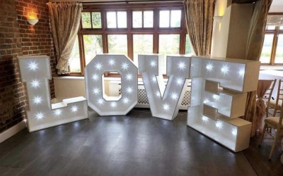 5ft illuminated Love letters 