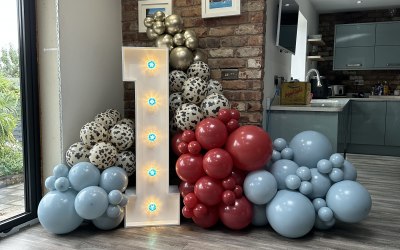 LED Light with Balloon Garland