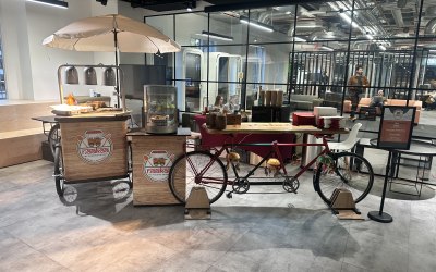 Tandem Bicycle set up for corporate event