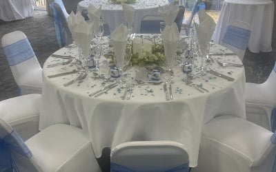 Table decor, sashes, chair covers