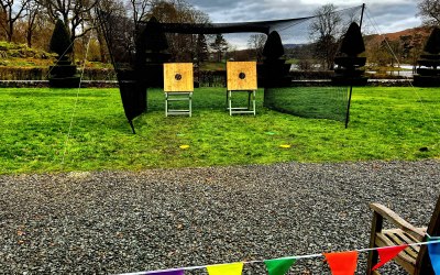 Our axe throwing is compact perfect for smaller venue