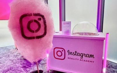 Branded Candyfloss Cart and Sugarstamp for Instagram