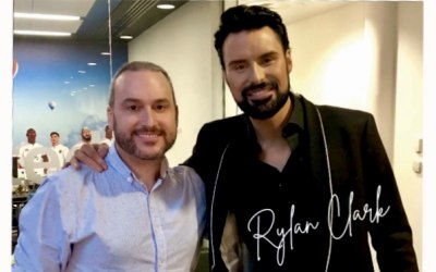 With Rylan Clark in London