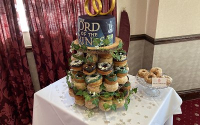 Wedding doughnut tower lord of the rings