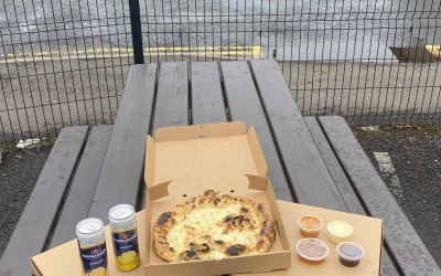 Garlic Bread with a selection of our homemade dips 