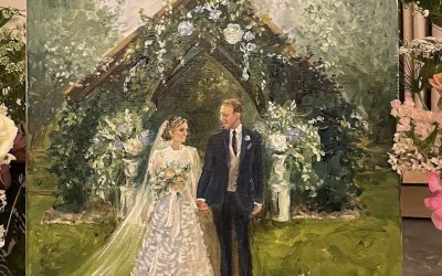 Acrylic ceremony painting 