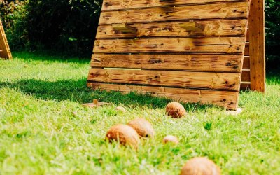 Beautiful large wooden garden games