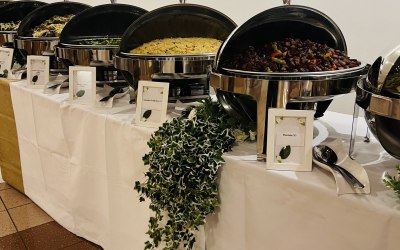 Hot buffet for a wedding 