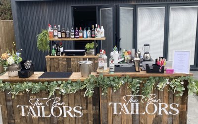 Rustic pop up bar