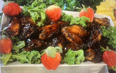 Jerk sweet chilli wings