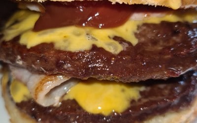 Bacon double cheeseburger