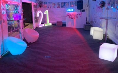 LED Furnature. LED Numbers. Disco Lighting.