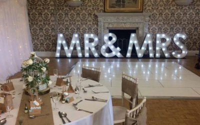 Giant Letters & LED Dance Floor