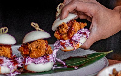 Fried Chicken Bao Buns