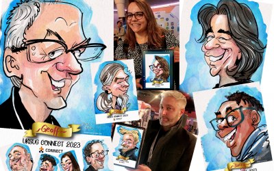 Live roaming iPad caricatures- great novelty value!