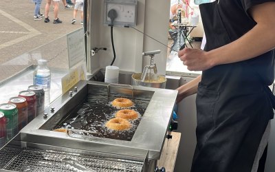 Flipping and Frying Donuts!