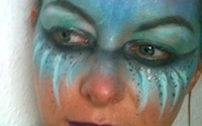 Siren face paint