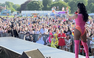 York Pride Main Stage with catwalk stage